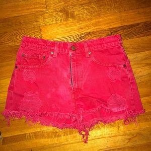 BDG Red Shorts